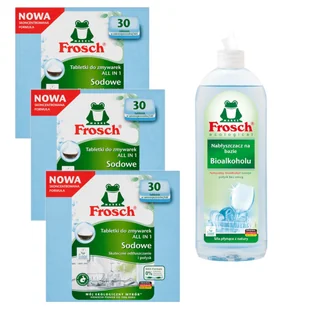 Sodowe tabletki do zmywarek All in 1 Nabłyszczacz na bazie Bioalkoholu Zestaw - środek do zmywania - Środki do zmywarek - miniaturka - grafika 1