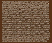 Pasmanteria - Litery samoprzylepne z połyskiem, brązowe, 7 mm - miniaturka - grafika 1