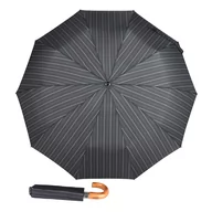 Parasole - Parasol męski Doppler premium drewno paski + etui - miniaturka - grafika 1