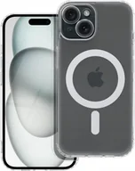 Etui i futerały do telefonów - OEM Futerał FROST MAG COVER z ochroną aparatu kompatybilny z MagSafe do IPHONE 12 Pro Max transparentny - miniaturka - grafika 1