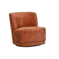 Fotele - Pomarańczowy aksamitny fotel Atty – WOOOD - miniaturka - grafika 1