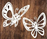 Zabawki kreatywne - Wesołe motylki- wycinanka z kartonu - miniaturka - grafika 1