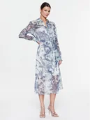 Sukienki - Guess Sukienka koszulowa W3RK18 WDW52 Błękitny Regular Fit - miniaturka - grafika 1