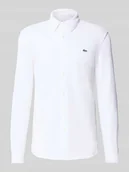 Koszule męskie - Koszula casualowa o kroju slim fit z fakturą - miniaturka - grafika 1