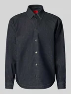 Koszule męskie - Kurtka jeansowa o kroju oversized z czystej bawełny model ‘EMIKOL’ - miniaturka - grafika 1