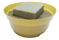 Sztuczne kwiaty - PODKŁAD DONICZKA OSŁONKA CEMENCIAK Z gąbką do stroika bukiet baza cement 18 - miniaturka - grafika 1