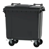 Kosze na śmieci - Pojemnik szary na odpady zmieszane - 770 l - miniaturka - grafika 1