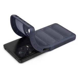 Magic Shield Case etui do Xiaomi Redmi Note 12 Pro+ elastyczny pancerny pokrowiec niebieskie - Etui i futerały do telefonów - miniaturka - grafika 5