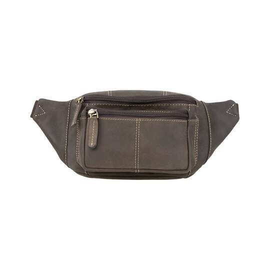 Skórzana nerka męska Visconti V-720 - brązowy