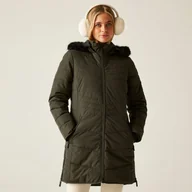 Kurtki i kamizelki sportowe damskie - Dare 2b Damski płaszcz zimowy Striking IV Zielony, Rozmiar: 38 - miniaturka - grafika 1