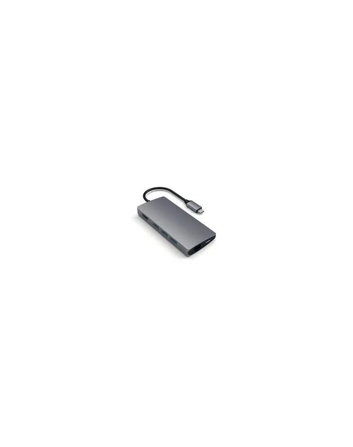 Satechi Multiport Ethernet V2 Hub Ucb-C / Ethernet/3Xusb 3.0/Hdmi/Usb-C Pd/Sd/Microsd Space Gray STTCMA2M