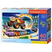 Puzzle - Castorland Puzzle maxi 40 elementów. Jumping Monster Truck - miniaturka - grafika 1