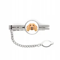 Spinki do mankietów i krawatów - Cocker spaniel pies geometryczny Spinka do krawata - miniaturka - grafika 1