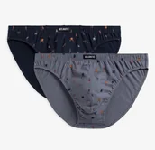 Majtki męskie - SLIPY ATLANTIC 2MP-003 WL24 (kolor szary, rozmiar M) - miniaturka - grafika 1