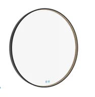 Lustra - Nimco Lustra - Lustro z oświetleniem LED, średnica 80 cm, czujnik dotykowy, czarne ZPC 31002RVX-90 - miniaturka - grafika 1
