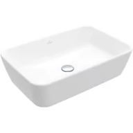 Umywalki - Villeroy & Boch Architectura umywalka 60x40 cm nablatowa prostokątna Weiss Alpin 5A276001 - miniaturka - grafika 1