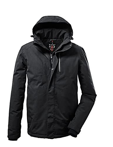 Killtec Kow męska kurtka funkcyjna Kow 161 Mn Jckt z odpinanym kapturem, czarna, XXXL, Czarny, 3XL