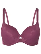 Biustonosze - Triumph Biustonosz z fiszbiną Wild Rose Sensation 10205990 Fioletowy - miniaturka - grafika 1