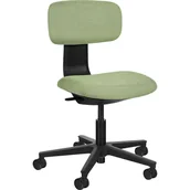 Fotele i krzesła biurowe - Fotel Obrotowy Biurowy Tapicerowany Robin Czarny Bez Podnóżka Unique - miniaturka - grafika 1