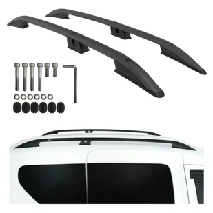 Relingi dachowe DACIA DOKKER od 2013-2020 RENAULT EXPRESS od 2021 czarne - Akcesoria do bagażników dachowych - miniaturka - grafika 1