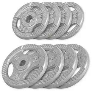 Gorilla Sports Obciążenia żeliwne Gripper - 4 x 2,5kg, 4 x 5kg (100655-00003-0114) - Obciążenia - miniaturka - grafika 1