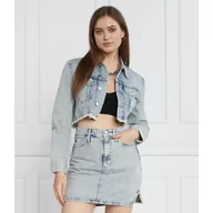 Kurtki damskie - CALVIN KLEIN JEANS Kurtka jeansowa | Cropped Fit - miniaturka - grafika 1