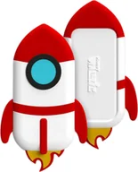 Portfele - MONEY WALKIE, pokrowiec na portfel zbliżeniowy model rocket compact, biały - miniaturka - grafika 1