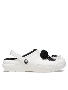 Crocs Klapki Classic Lined Iam Panda Bear Clog K 210400 Biały - Buty dla dziewczynek - miniaturka - grafika 1