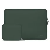 Torby na laptopy - Etui na laptopa TECH-PROTECT Neoslim 13-14 cali Zielony + Torba na akcesoria NEOSLIM LAPTOP 13-14 MIDNIGHT GREEN - miniaturka - grafika 1