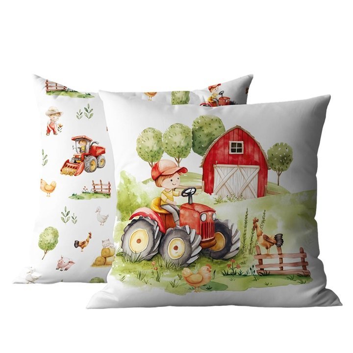 Poszewka dziecięca bawełniana 40x40 psba0058a farma