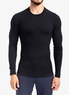 Bluza termoaktywna Brubeck Active Wool L/S Shirt - black - Bluzy sportowe męskie - miniaturka - grafika 1