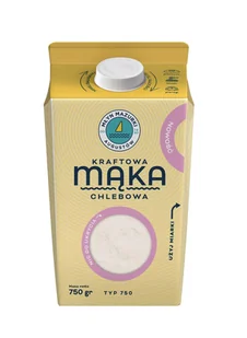 Młyn Mazurki Kraftowa mąka pszenna typ 750 chlebowa karton 750 g - Mąka - miniaturka - grafika 1