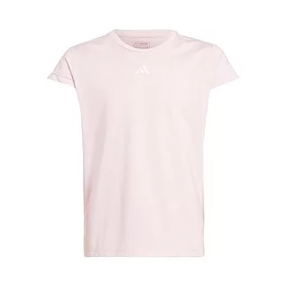 Koszulki dla dziewczynek - adidas Koszulka dziewczęca (krótki rękaw), Jasny różowy/biały/szary cztery, 13-14 lat - grafika 1
