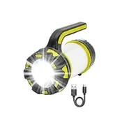 Latarki - Akumulatorowa lampa kempingowa, 6 trybów oświetlenia, latarka na huragan, awaryjna, na wypadek zaniku zasilania, w zestawie kabel USB - miniaturka - grafika 1