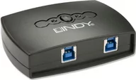 Kable komputerowe i do monitorów - Lindy Przełącznik USB 3.0 Switch 2 Port 43141 43141 - miniaturka - grafika 1