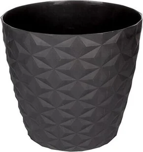 Crystal matt doniczka z recyklingu 16 cm,  antracytowy - Donice - miniaturka - grafika 1