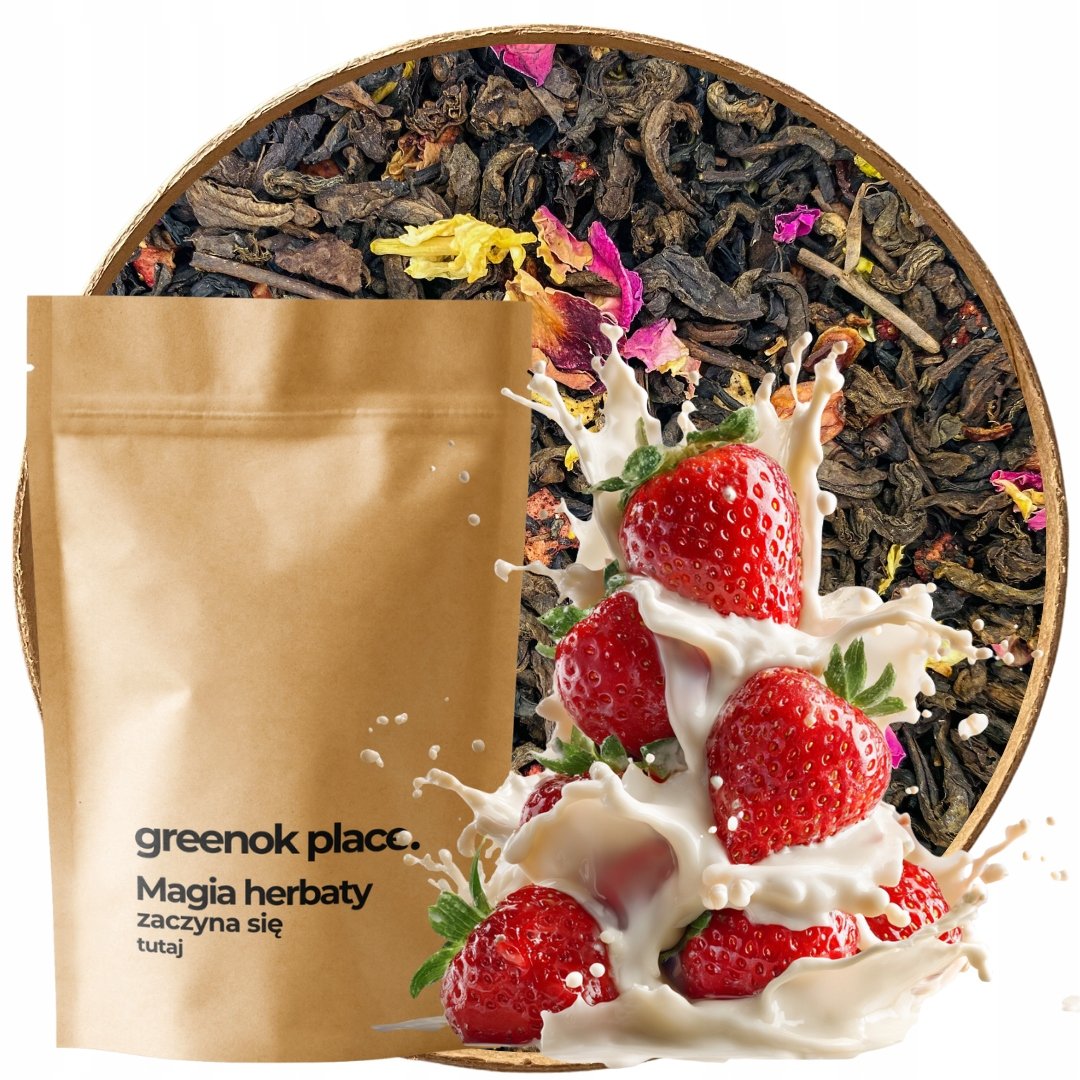 Herbata czerwona Pu-erh Kremowa Truskawka 500g chińska Yunnan Jakość