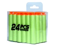 Zabawki militarne - STRZAŁKI PISTOLET STRZELANIE 24 SZTUKI NABOJE - miniaturka - grafika 1