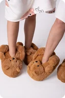Kapcie damskie - KAPCIE MISIE DOMOWE PLUSZOWE CIEPŁE KIGURUMI PREZENT MIŚ - miniaturka - grafika 1