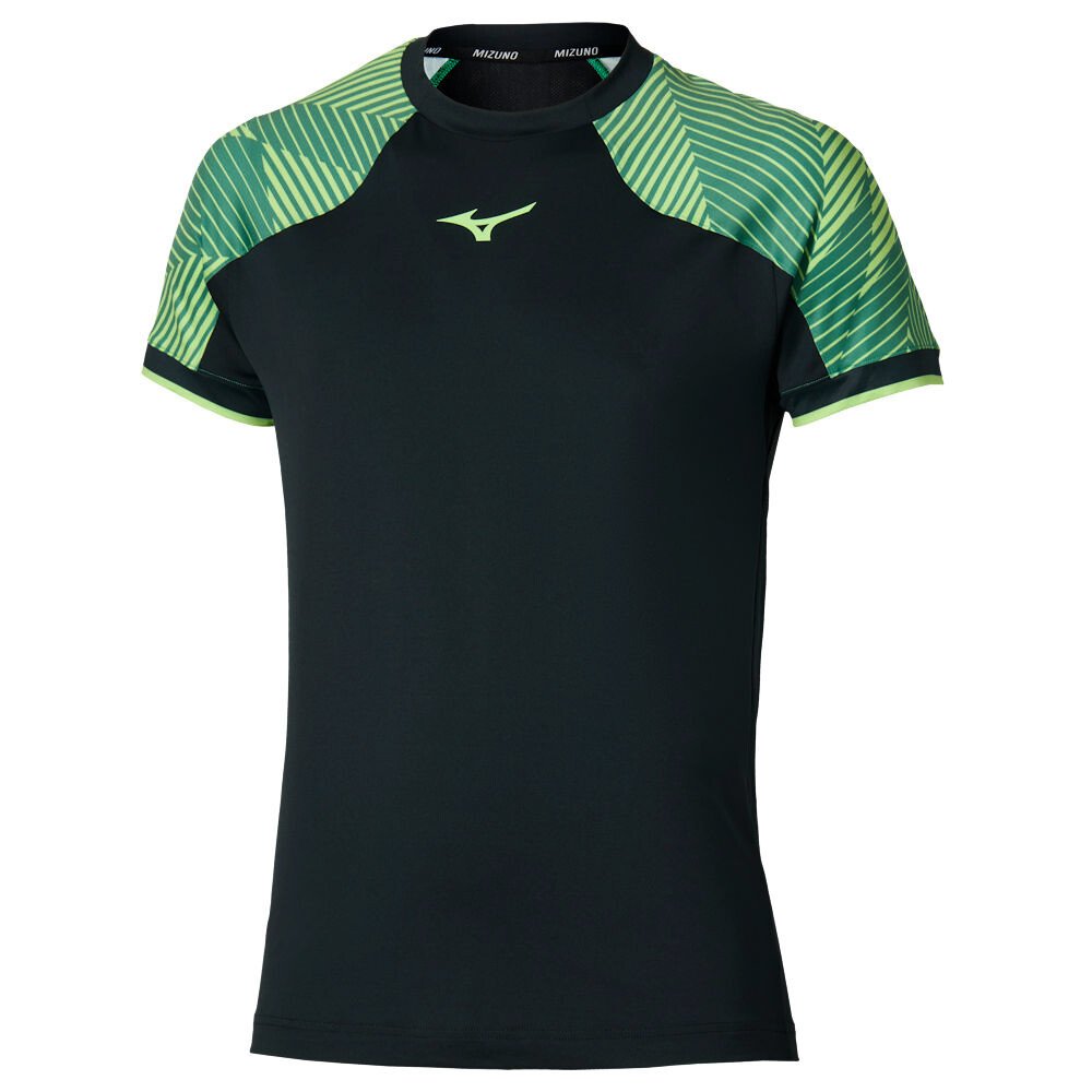 Koszulka męska Mizuno Stargazer Shadow Short Sleeve Tee Black L