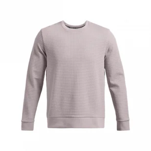 Męska bluza dresowa nierozpinana Under Armour UA Unstoppable Flc Txtr Crew - beżowa - UNDER ARMOUR - Bluzy sportowe męskie - miniaturka - grafika 1