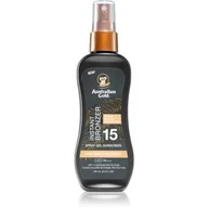 Balsamy i kremy do opalania - Australian Gold Spf 15 żel w sprayu + bronzer 100 ml - miniaturka - grafika 1