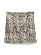 Spódnice - Vero Moda Spódnica z imitacji skóry Nelly 10336982 Beżowy Slim Fit - miniaturka - grafika 1