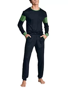 Calida 100% naturalny męski t-shirt trwały top ze 100% Tencel Lyocell, Dark Sapphire, 46-48 - Koszulki męskie - miniaturka - grafika 1