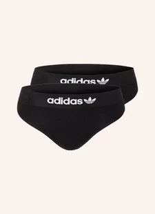 Adidas Originals Stringi, 2 Szt. schwarz - Majtki damskie - miniaturka - grafika 1