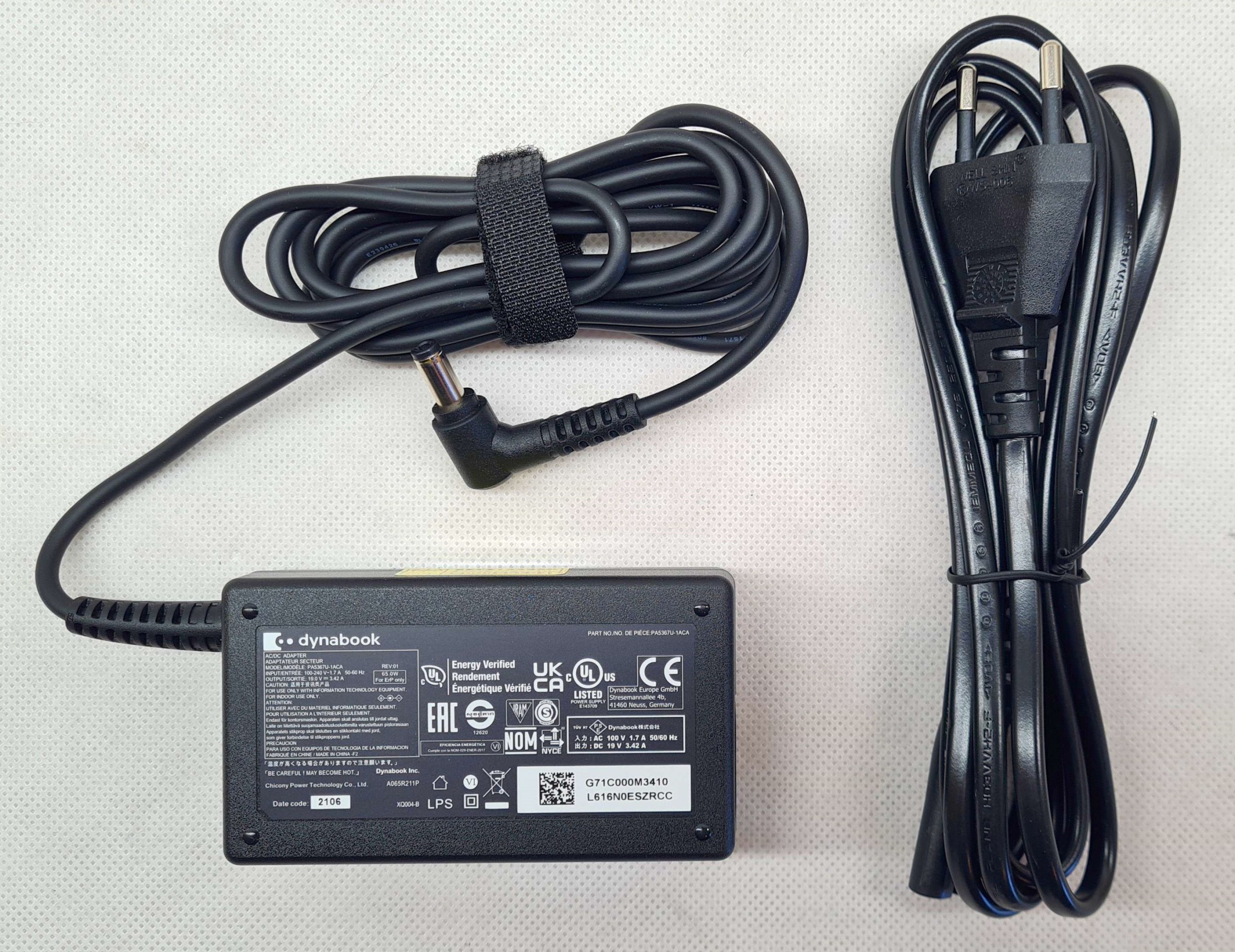 Zasilacz Dynabook 19V 3,42A 65W 5,5mm x 2,5mm Toshiba Asus Lenovo Oryginalny