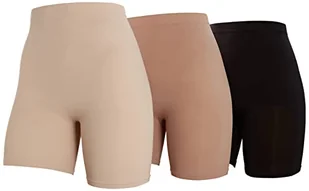 VERO MODA Damskie szorty modelujące, naturalny/opakowanie: czarny/księżycowy/naturalny, S-M - Spodenki damskie - miniaturka - grafika 1