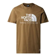 Koszulki sportowe męskie - Koszulka The North Face Berkeley California 0A87U51731 - brązowa - miniaturka - grafika 1