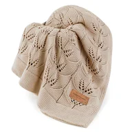 Koce i narzuty dla dzieci - ColorStories Kocyk Bambusowy Ivi Cappuccino - miniaturka - grafika 1