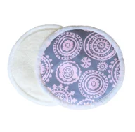 Akcesoria do karmienia - Bambusowe Wkładki Laktacyjne Wielorazowe Płaskie Wzorki - miniaturka - grafika 1